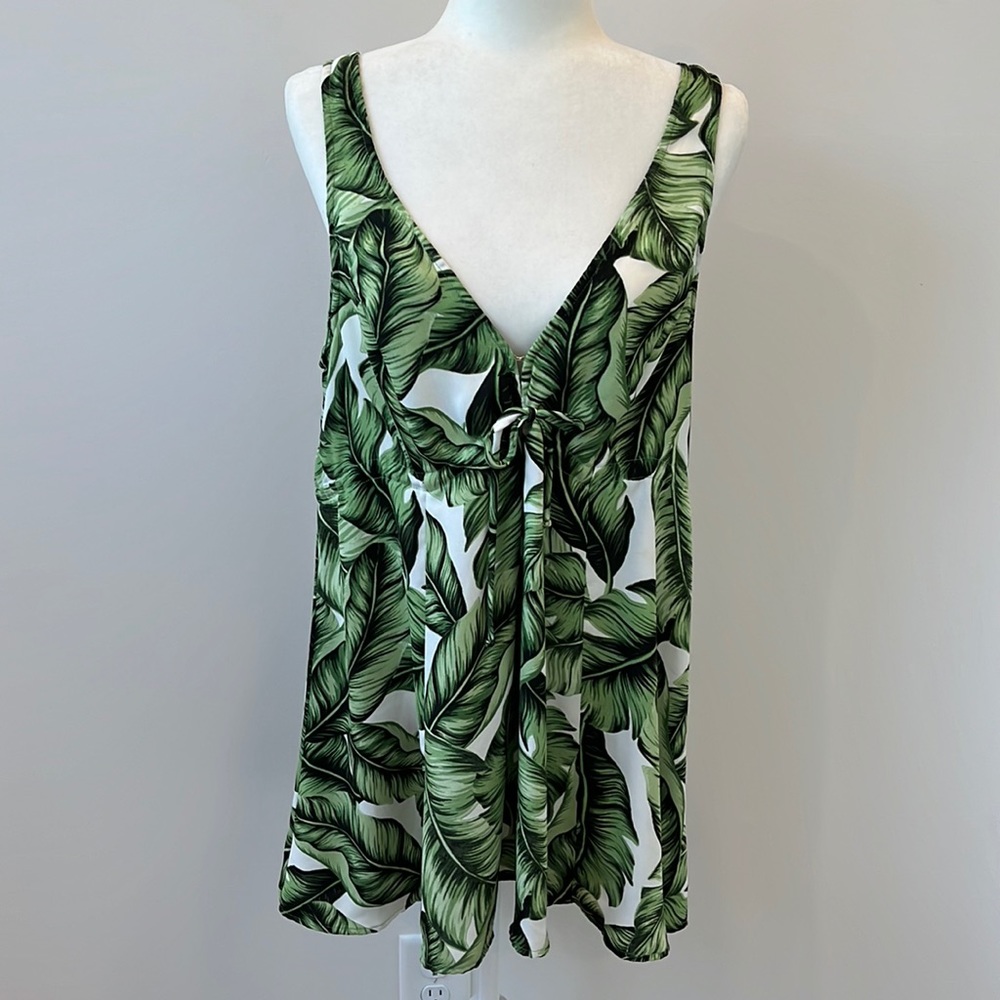 Show Me Your Mumu Leaf Tank Top